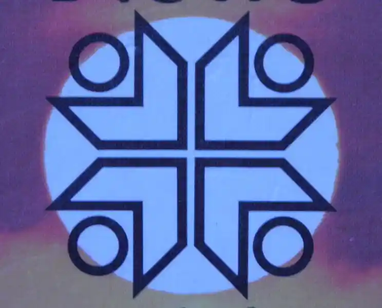 Bible cover, solar disc, solar cross, Christian cross